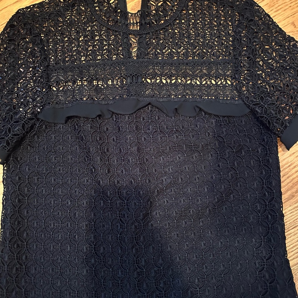 Zara Black Lace Top